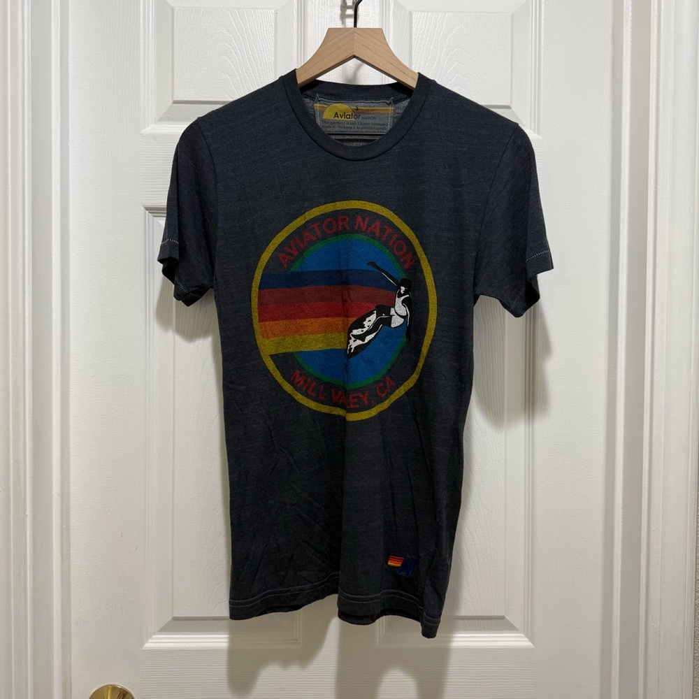 Aviator Nation Blue Graphic T-Shirt